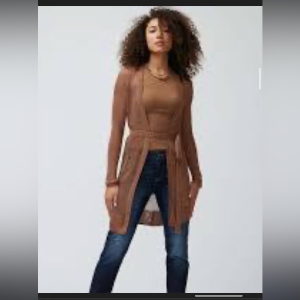 NWT crocheted , belted, cover-up